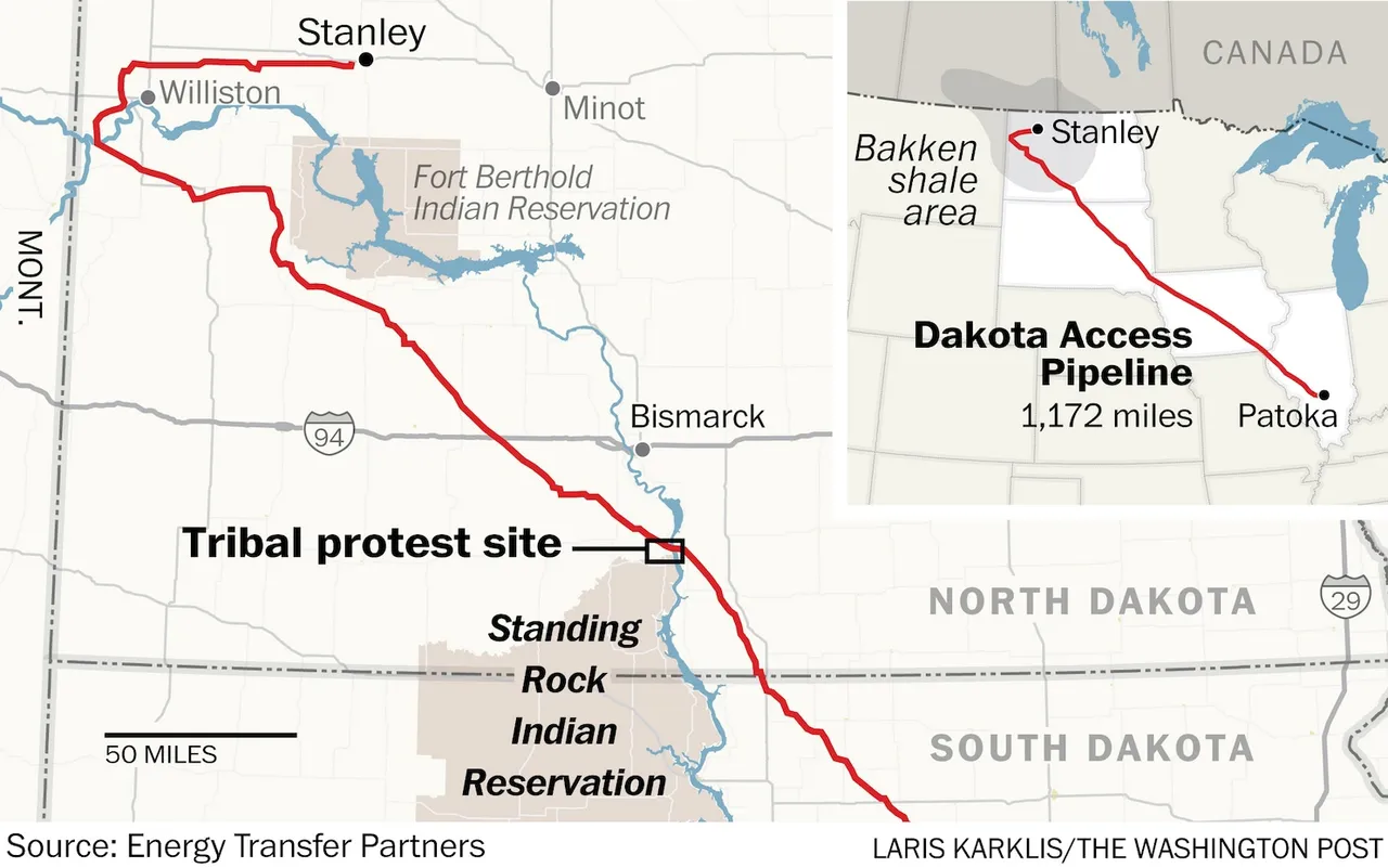 Dakota Access Pipeline Map