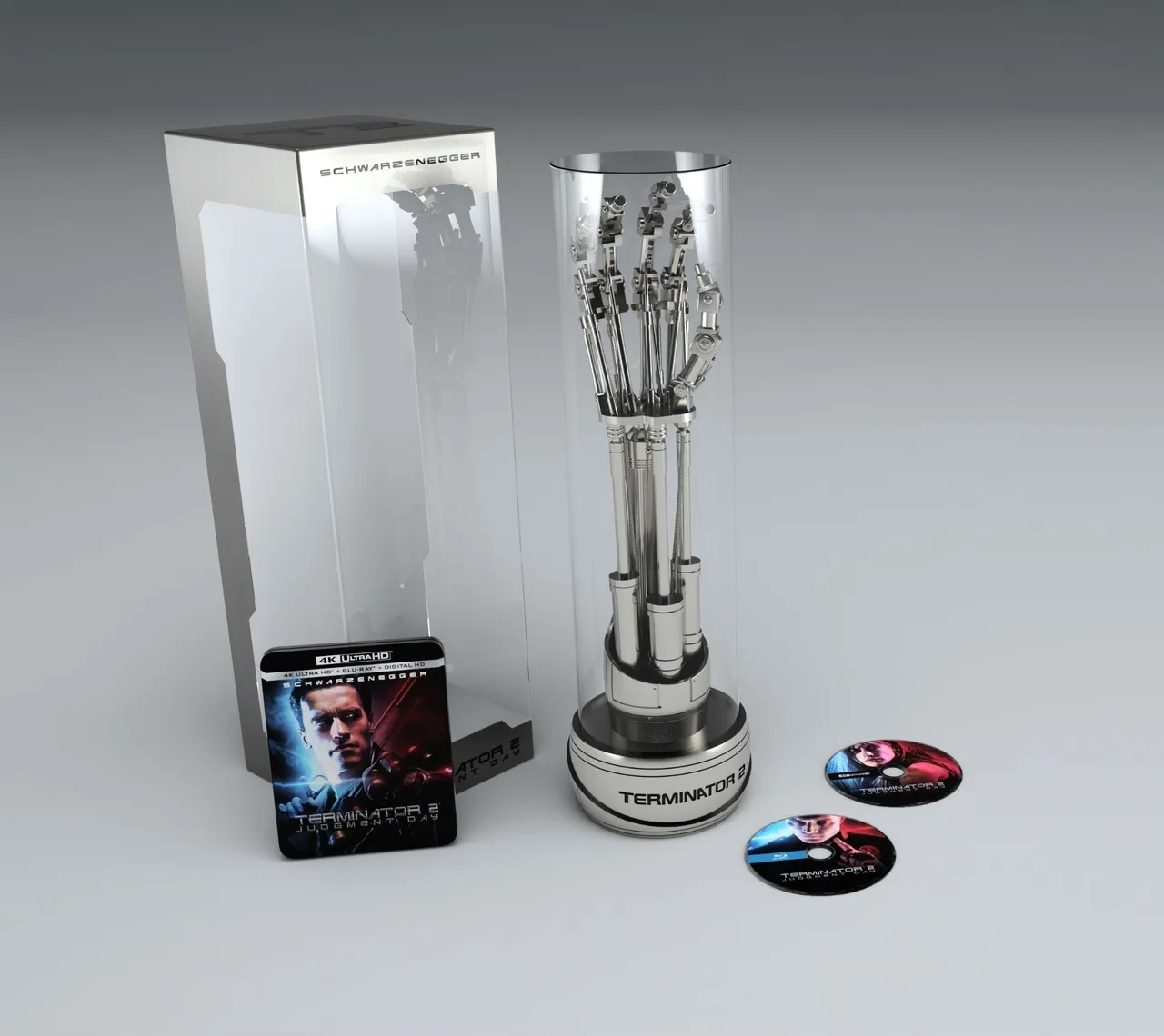 Terminator2 blue-ray with life-size robot arm