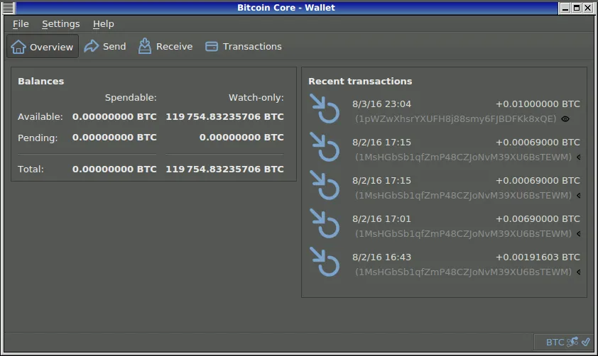 wallet overview