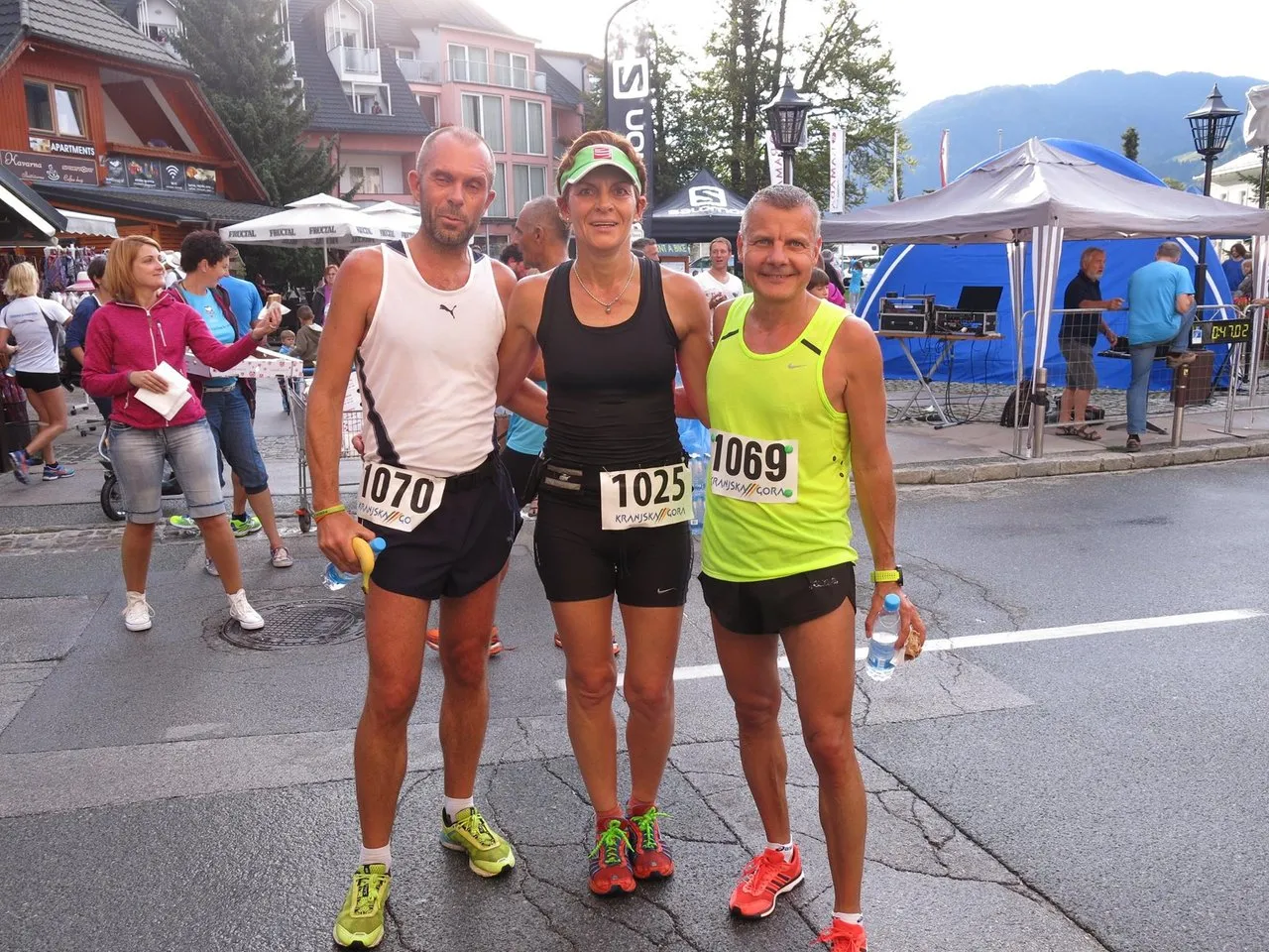At the finish