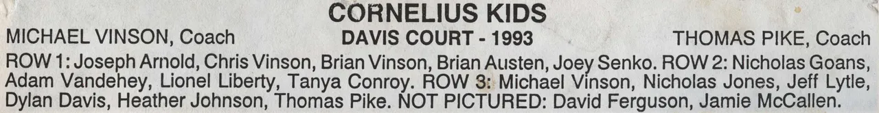 1993 Names of our Softball Team.jpg