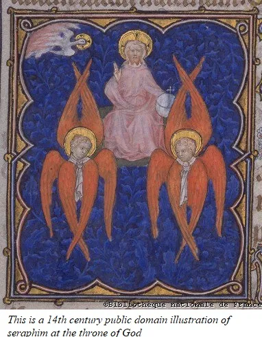 Seraphim  Petites_Heures_de_Jean_de_Berry 14th century PD.jpg