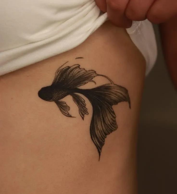 Betta Fish Tattoo, Betta fish tattoo design, women's Betta fish tattoo, Betta fish tattoo designs.jpg