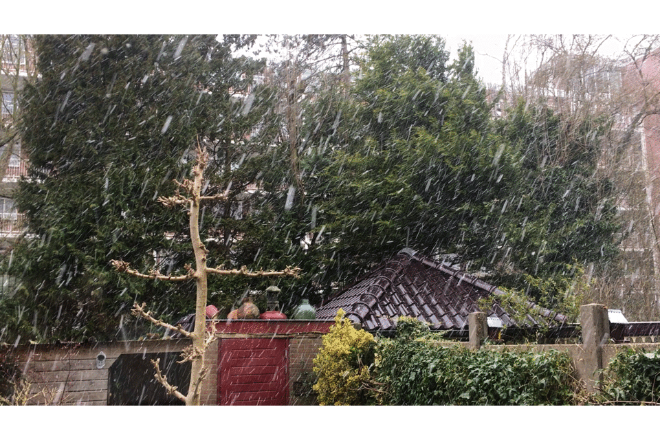 Snow in april