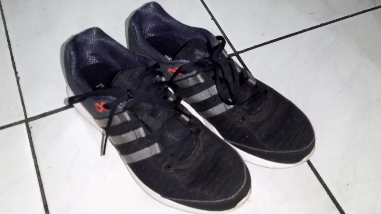 old running shoes