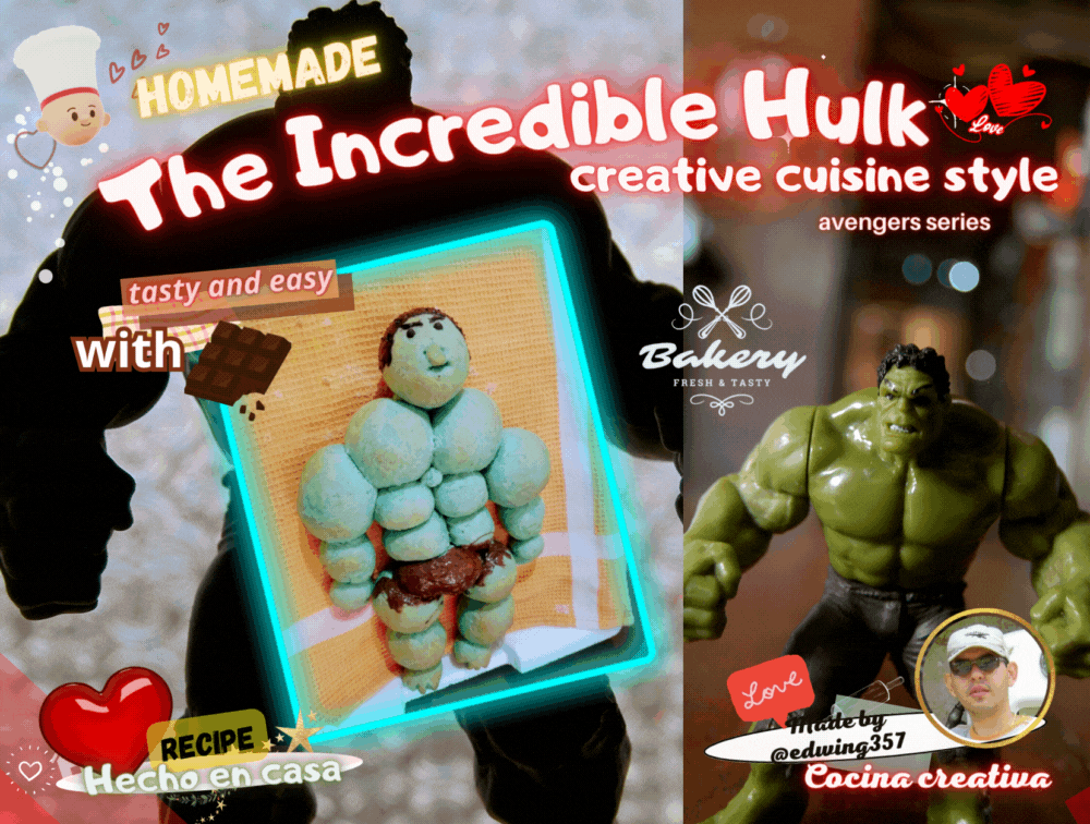 The Incredible Hulk (sweet bread/recipe) / Only for your creative cuisine
