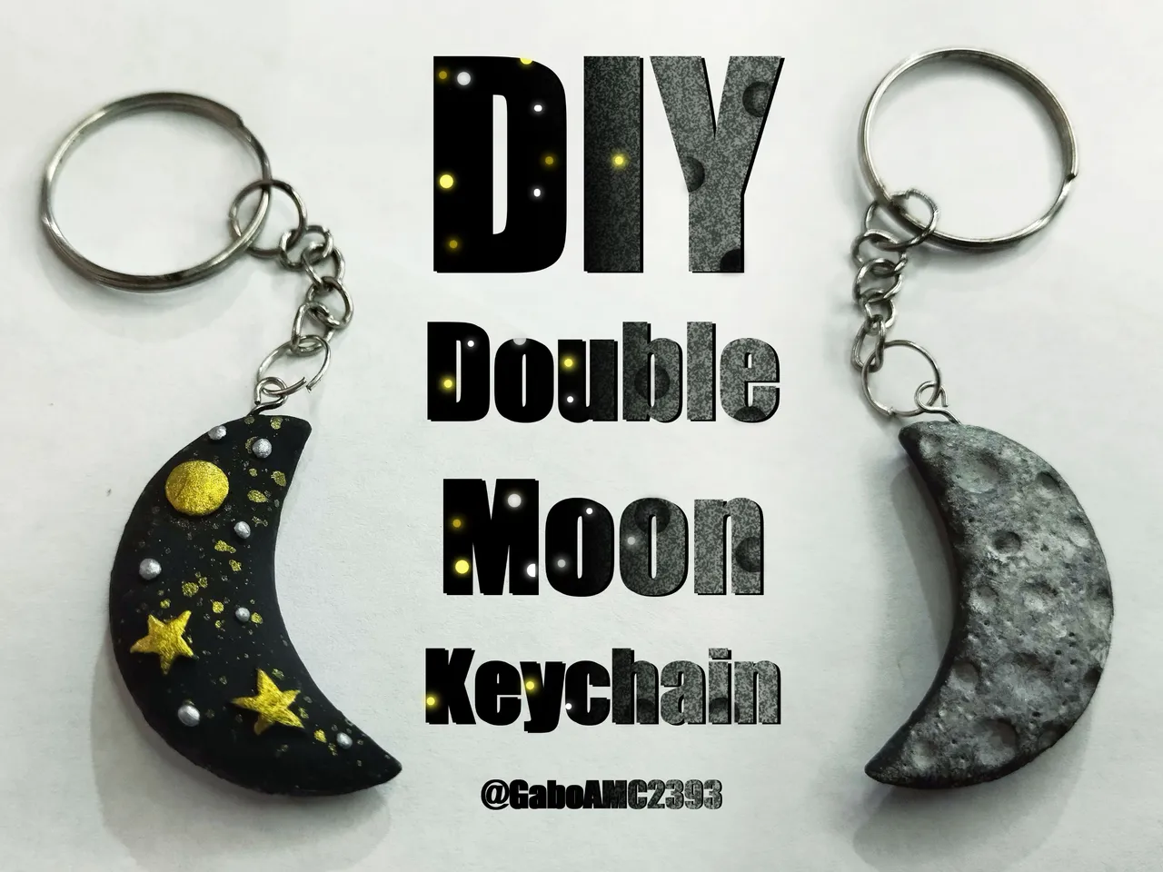 DIY: Double Moon Keychain [ENG/SPA]