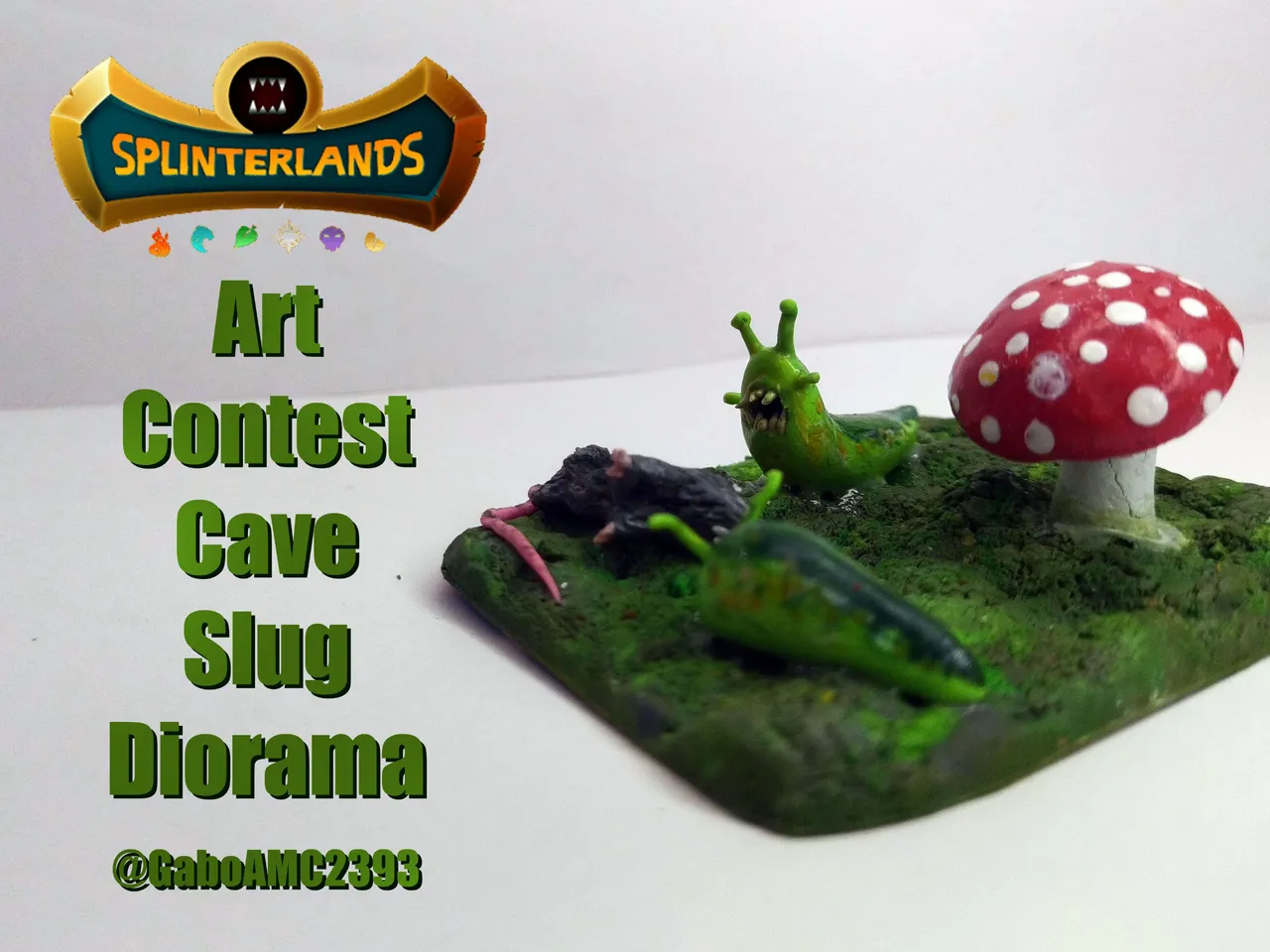 Splinterlands Art Contest: Cave Slug Diorama