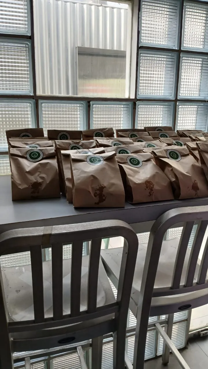 We prepared a small snack and water for them