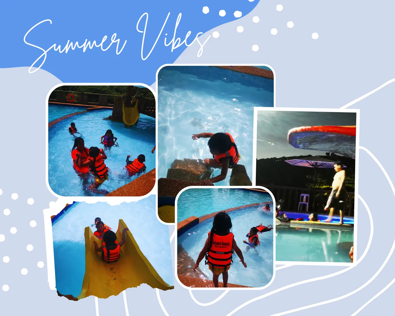 Blue Minimalist Summer Vibes Photo Collage.png