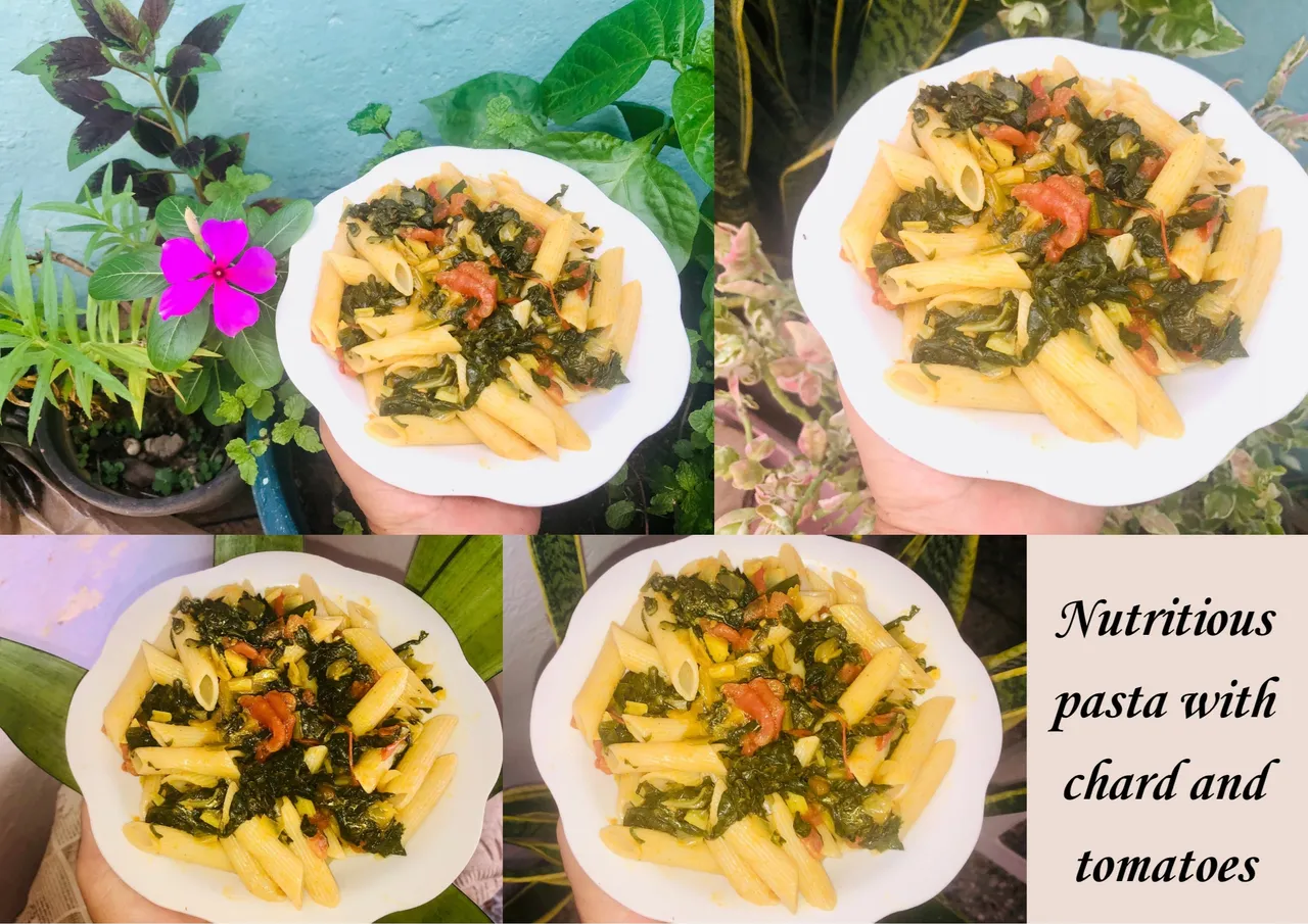 Nutritious pasta with chard and tomatoes.png