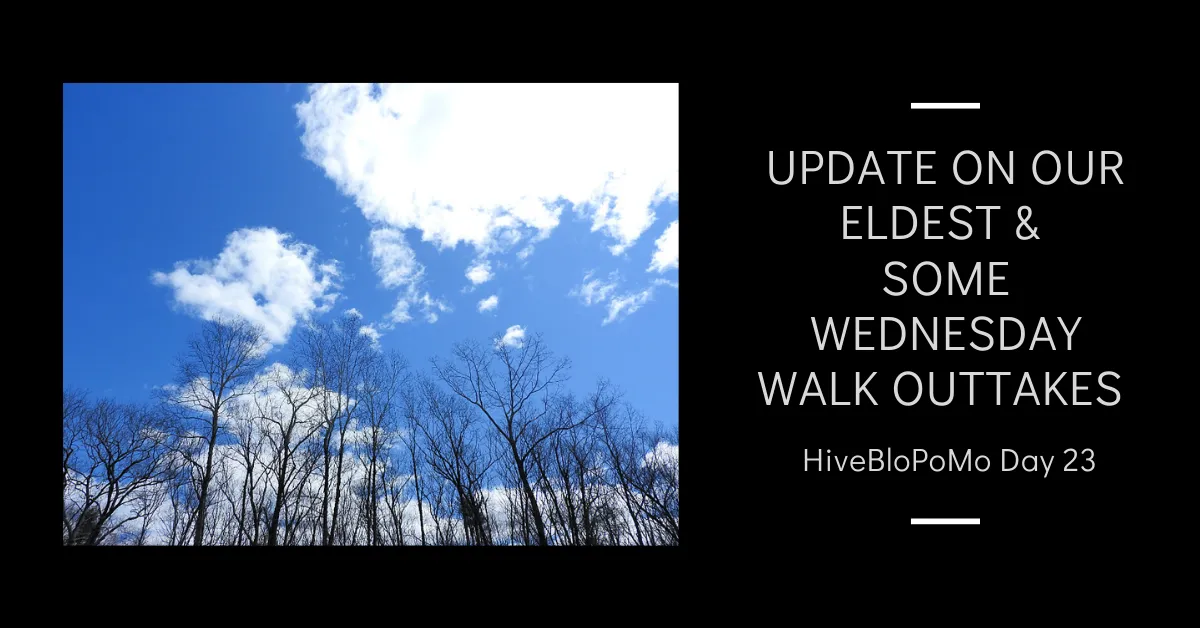 Update on our eldest and some Wednesday Walk outtakes blog thumbnail.png