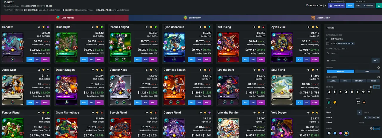 Peakmonsters Market.
