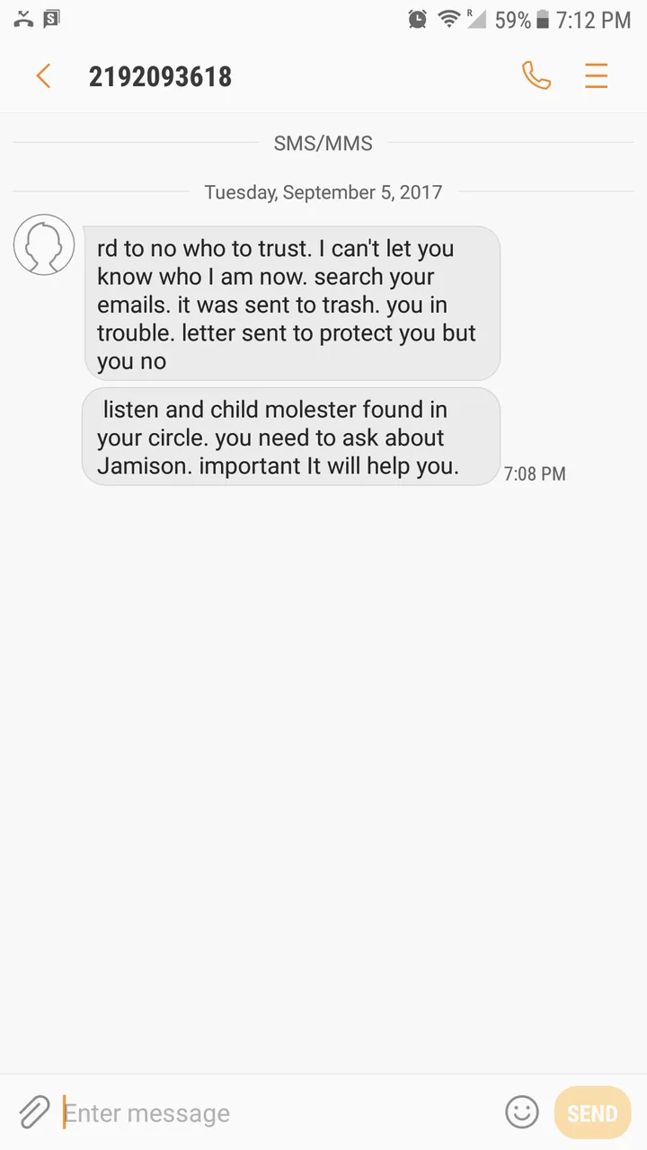 Text Message Telling Lance Riedl To Check His Emails Trash Folder text-message-telling-lance-riedl-to-check-his-emails-trash-folder