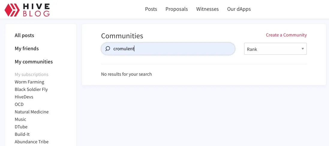 Community search