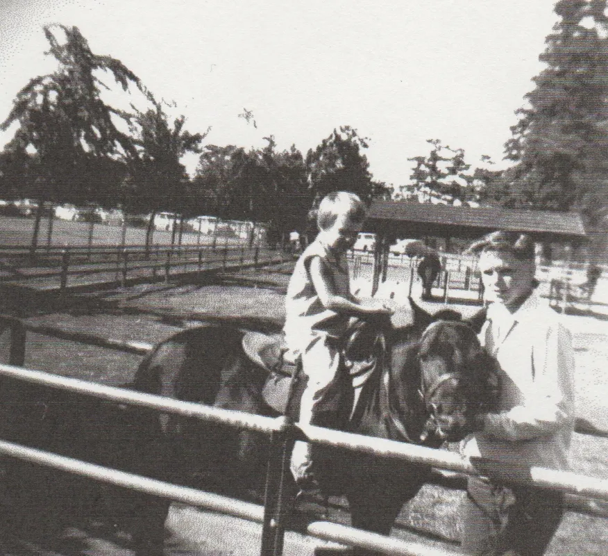 1950's maybe of Marilyn on a horse.jpg