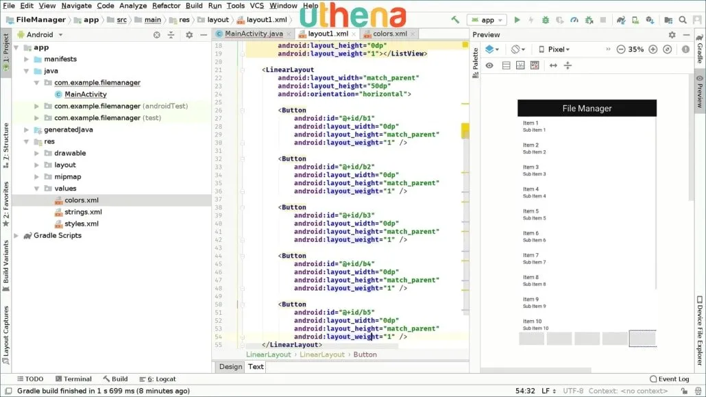 Android File Manager App Creation