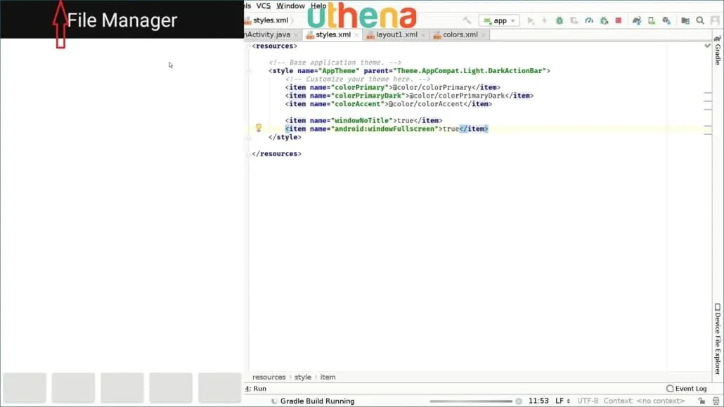 Android File Manager App Creation