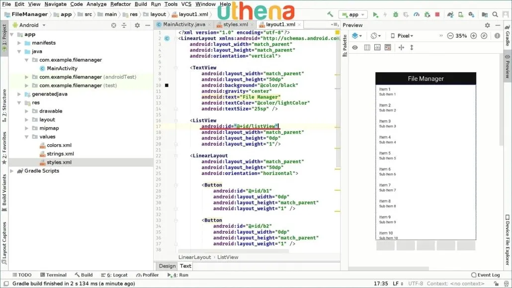 Android File Manager App Creation