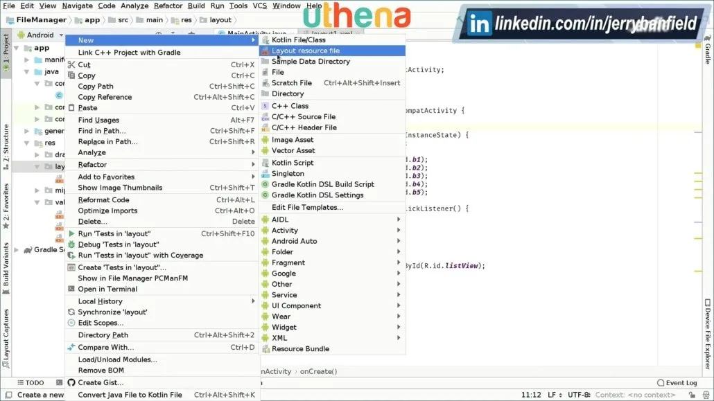 Android File Manager App Creation