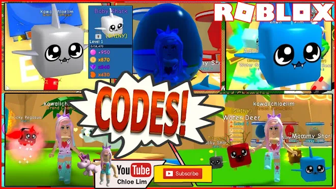 Roblox Bubble Gum Simulator Gameplay! NEW Codes that gives 35 minutes of 2X LUCK and Hatch Speed! Baby Shark Doo Doo Doo Doo Doo!