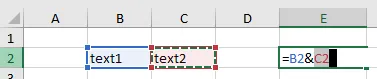 CONCATENATE formula with ampersand &