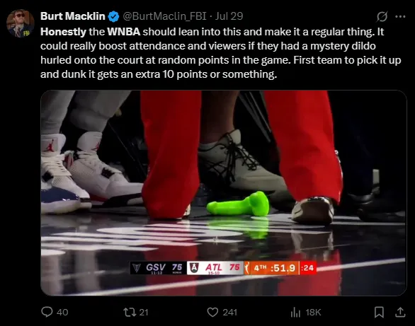 WNBA Sex Toy Challenge