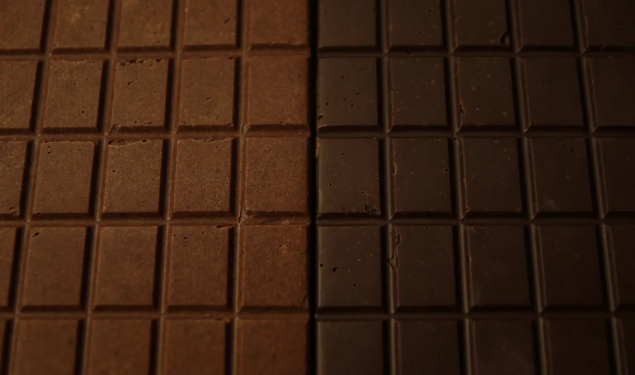 Milk and dark chocolate