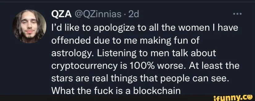 crypto is worse than astrology