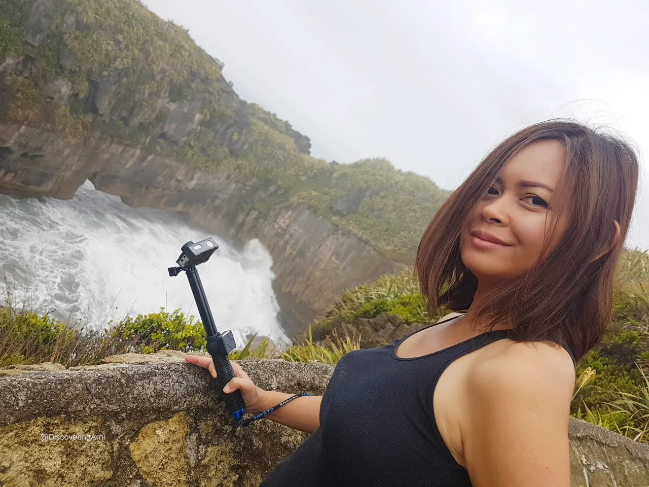 Couldn't resist taking a Pancake Rocks Selfie here