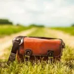 Purse on a road