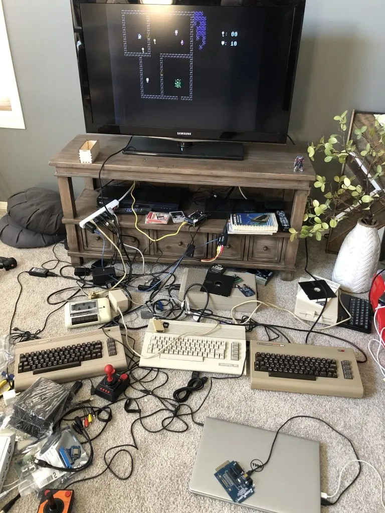 Commodore 64 retro computer collection