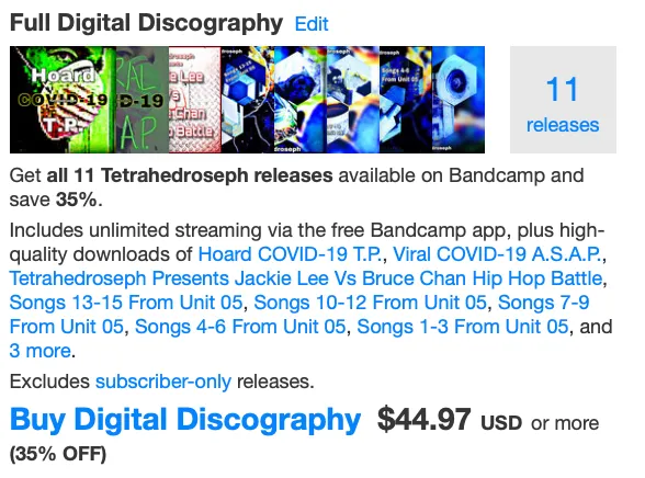 Tetrahedroseph Discography 04112020.png