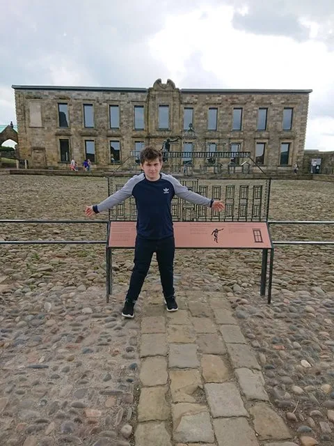 Me outside Whitby Abbey.