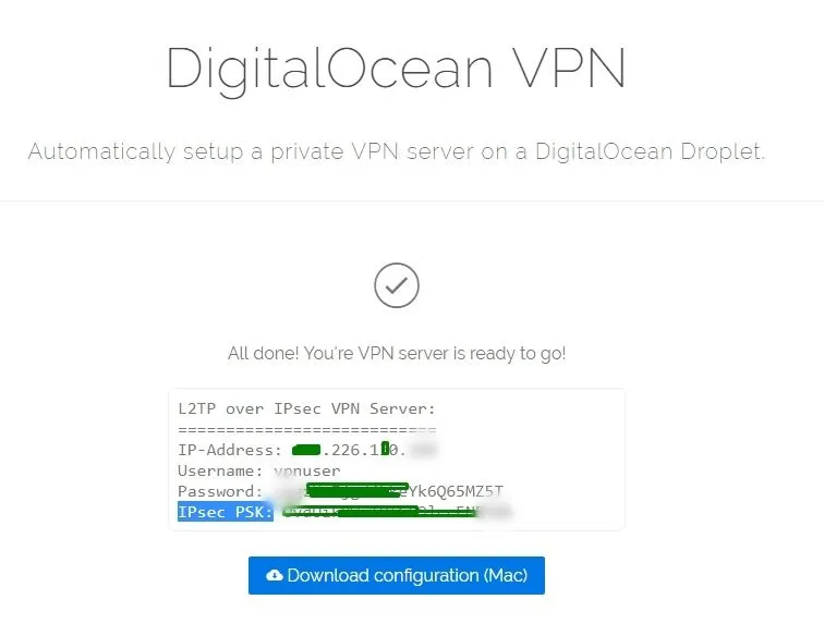 vpn kullanıcı adı şifre