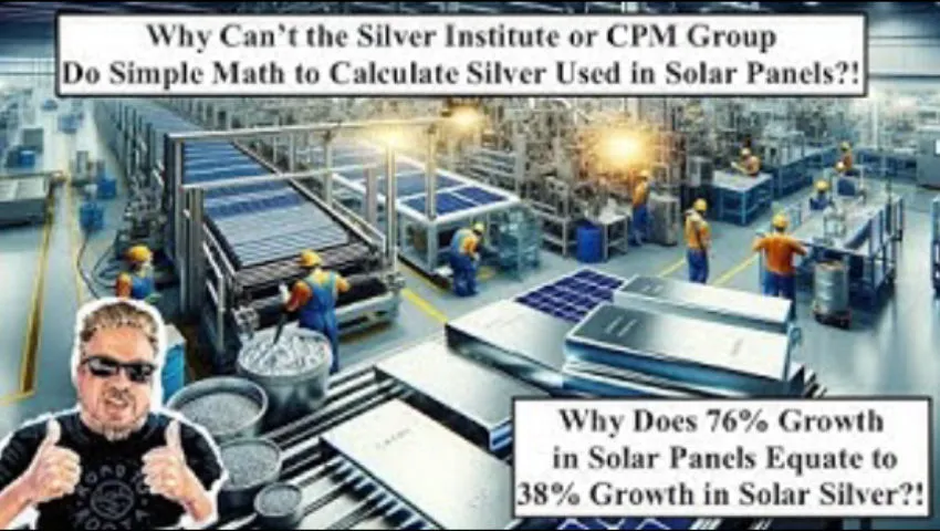 SILVER ALERT! How Does 76% Growth in Solar Panels Equate to 38% Growth in Solar Silver?! (Bix Weir)