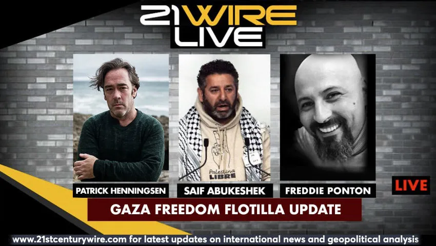 MIDWEEK WIRE - Gaza Flotilla Update - guests Saif Abukeshek and Freddie Ponton