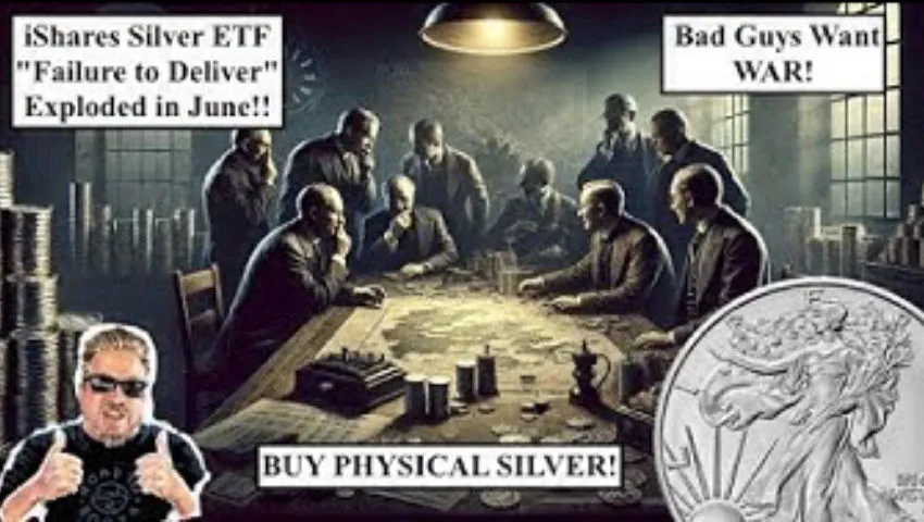 SILVER ALERT! Silver ETF SLV "Failures to Deliver" Exploded in June!! Bad Guys Want WAR! (Bix Weir)