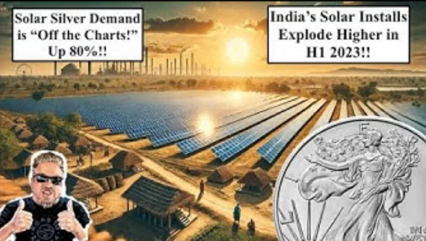 SILVER ALERT! India's Solar Installs Explode Higher H1 2024! 80%+ More Silver Used!! (Bix Weir)