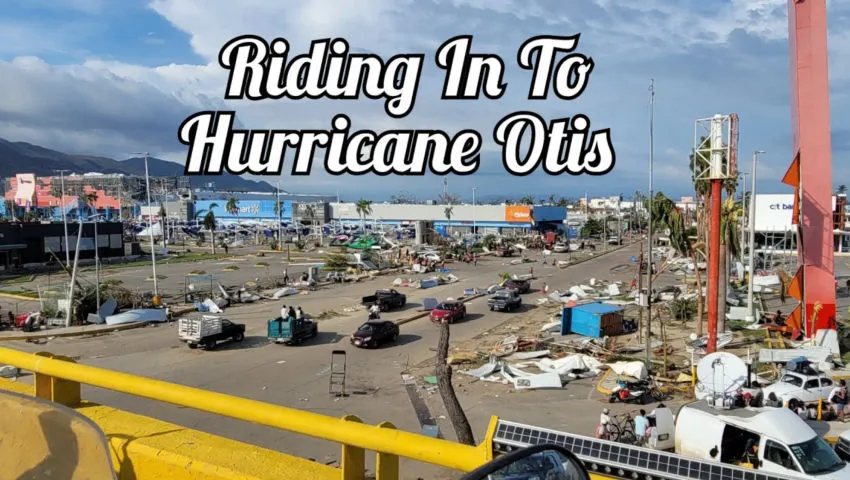 Riding In To Hurricane Otis Acapulco Mexico