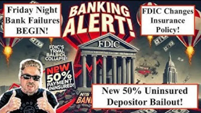 ALERT! FDIC's Friday Night Bank Failures BEGIN! New 50% Payment for Uninsured Depositors! (Bix Weir)