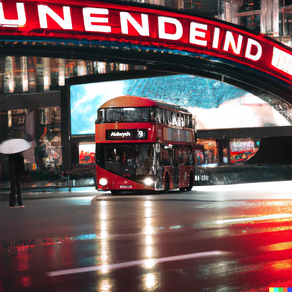 DALL·E 2023-01-23 00.36.21 - red bus driving in futuristic cyberpunk city.png