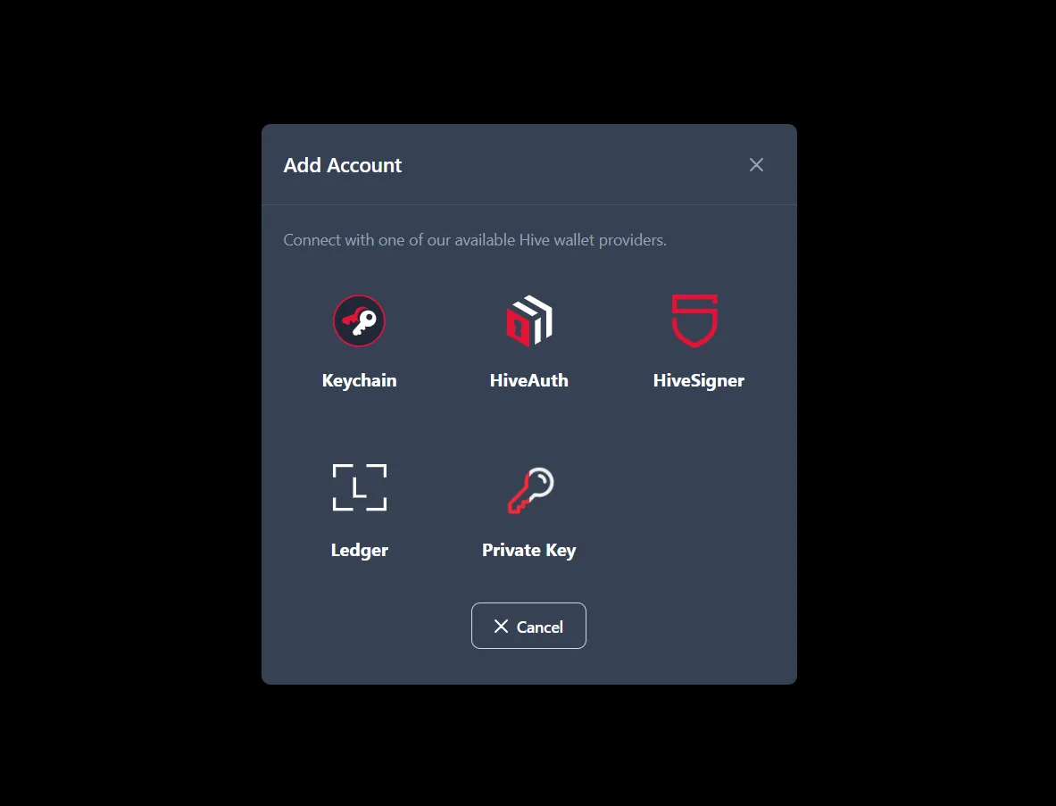 private posting key based login