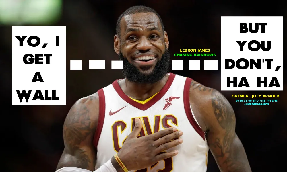 Lebron James Laugh Wall For Me Not You.png