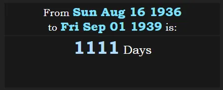 From end of Summer Olympics 1936 to start of WWII are 1111d.PNG