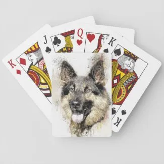 German Shepherd Dog Classic Playing cards