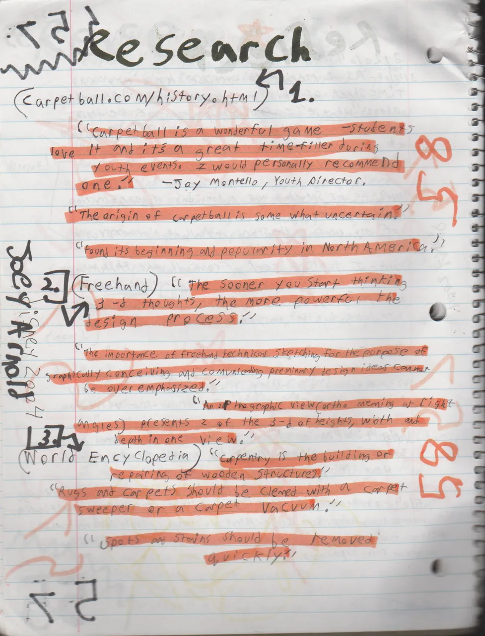 2004-01-29 - Thursday - Carpetball FGHS Senior Project Journal, Joey Arnold, Part 02, 96pages numbered, Notebook-56 ok.png
