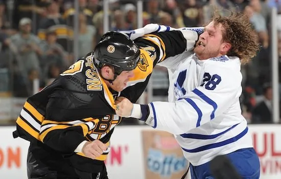 Shawn Thornton and Colton Orr