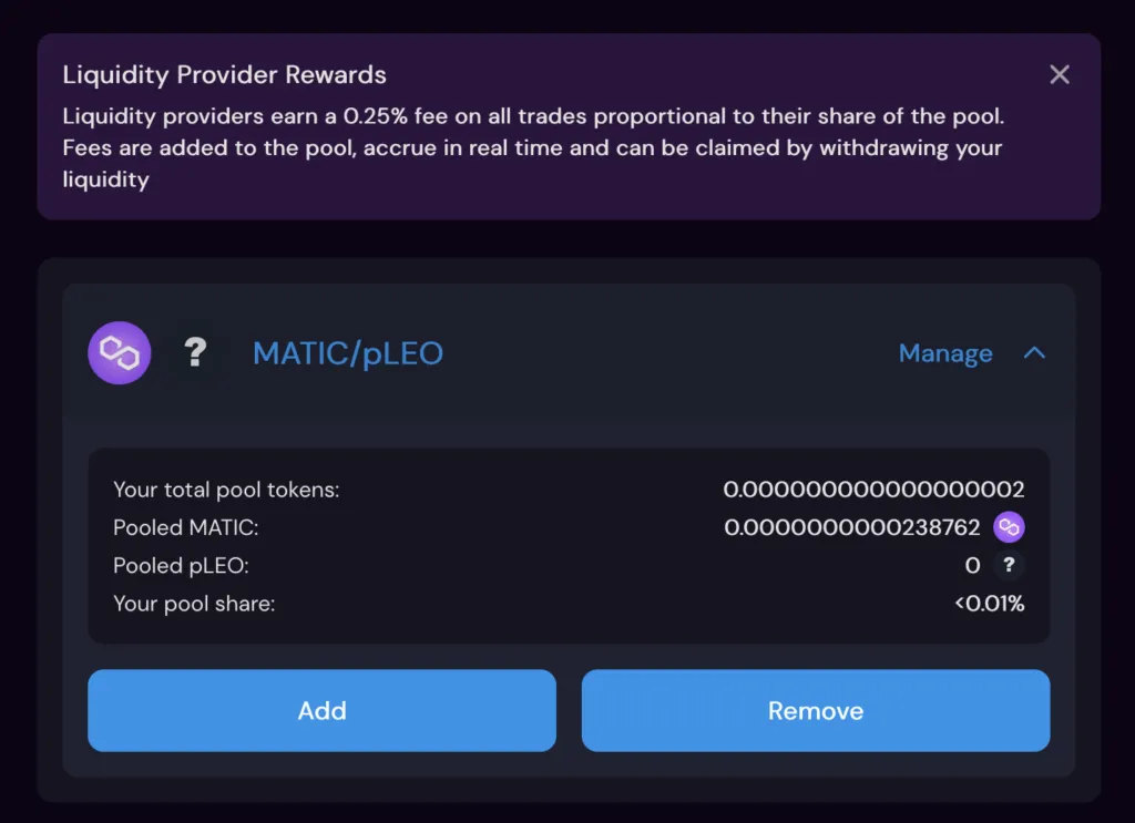 manage sushi swap LP tokens