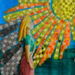 Art journaling with mosaics